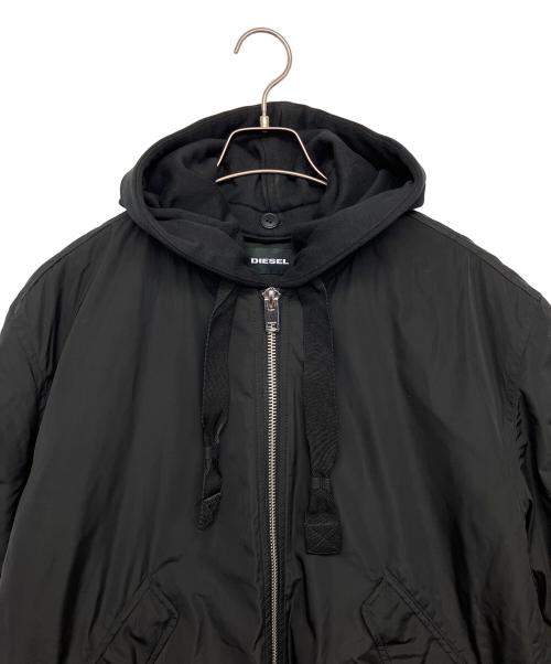 DIESEL（ディーゼル）DIESEL (ディーゼル) BRAVES　ボンバージャケット ブラック サイズ:XLの古着・服飾アイテム
