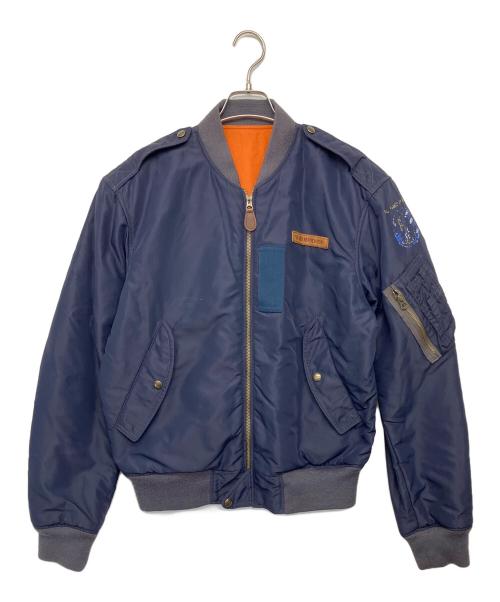 POLO RALPH LAUREN（ポロ・ラルフローレン）POLO RALPH LAUREN (ポロ・ラルフローレン) フライトジャケット ネイビー サイズ:Mの古着・服飾アイテム
