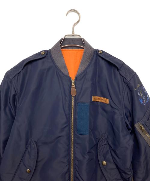 POLO RALPH LAUREN（ポロ・ラルフローレン）POLO RALPH LAUREN (ポロ・ラルフローレン) フライトジャケット ネイビー サイズ:Mの古着・服飾アイテム