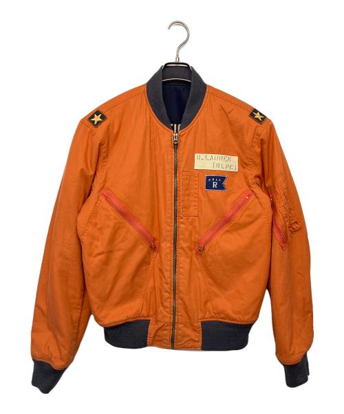 POLO RALPH LAUREN（ポロ・ラルフローレン）POLO RALPH LAUREN (ポロ・ラルフローレン) フライトジャケット ネイビー サイズ:Mの古着・服飾アイテム