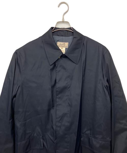 HERMES（エルメス）HERMES (エルメス) ナイロンコート ネイビー サイズ:48の古着・服飾アイテム