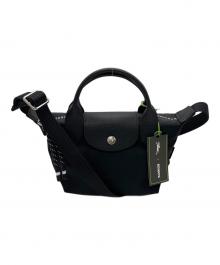 LONGCHAMP（ロンシャン）の古着「ルプリアージュXS」｜ブラック×グリーン