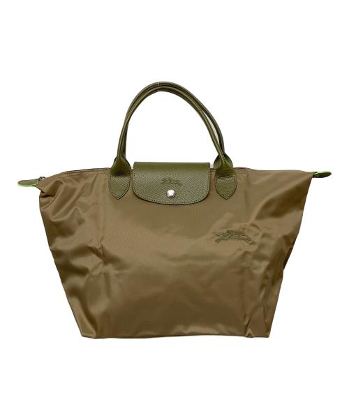 LONGCHAMP（ロンシャン）LONGCHAMP (ロンシャン) ルプリアージュトートバッグ カーキの古着・服飾アイテム