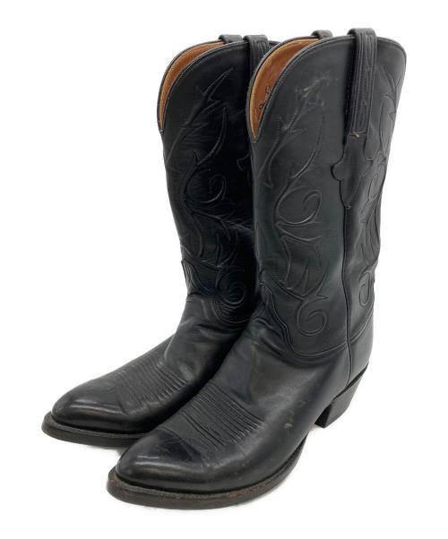 LUCCHESE（ルケーシー）LUCCHESE (ルケーシー) ウェスタンブーツ ブラック サイズ:9の古着・服飾アイテム