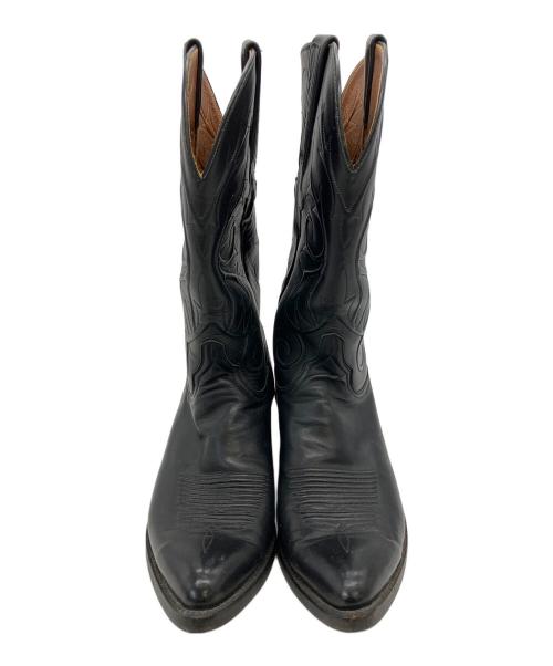 LUCCHESE（ルケーシー）LUCCHESE (ルケーシー) ウェスタンブーツ ブラック サイズ:9の古着・服飾アイテム