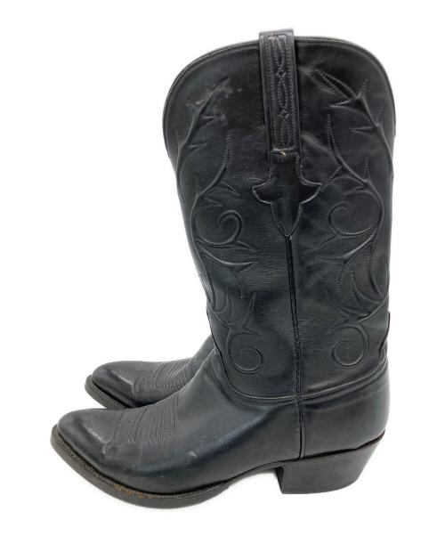 LUCCHESE（ルケーシー）LUCCHESE (ルケーシー) ウェスタンブーツ ブラック サイズ:9の古着・服飾アイテム