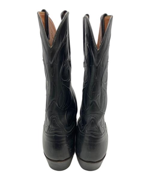 LUCCHESE（ルケーシー）LUCCHESE (ルケーシー) ウェスタンブーツ ブラック サイズ:9の古着・服飾アイテム