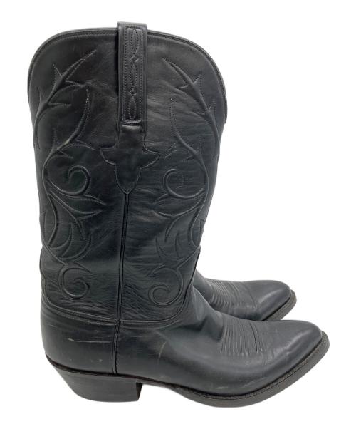 LUCCHESE（ルケーシー）LUCCHESE (ルケーシー) ウェスタンブーツ ブラック サイズ:9の古着・服飾アイテム