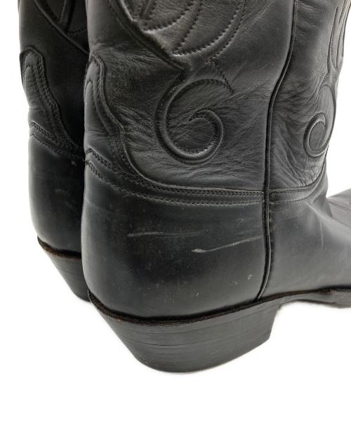LUCCHESE（ルケーシー）LUCCHESE (ルケーシー) ウェスタンブーツ ブラック サイズ:9の古着・服飾アイテム