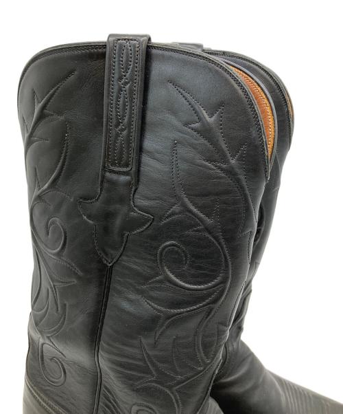 LUCCHESE（ルケーシー）LUCCHESE (ルケーシー) ウェスタンブーツ ブラック サイズ:9の古着・服飾アイテム