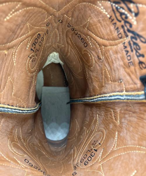 LUCCHESE（ルケーシー）LUCCHESE (ルケーシー) ウェスタンブーツ ブラック サイズ:9の古着・服飾アイテム