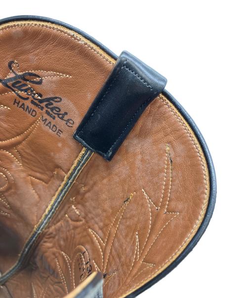LUCCHESE（ルケーシー）LUCCHESE (ルケーシー) ウェスタンブーツ ブラック サイズ:9の古着・服飾アイテム