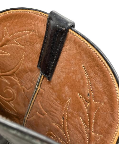 LUCCHESE（ルケーシー）LUCCHESE (ルケーシー) ウェスタンブーツ ブラック サイズ:9の古着・服飾アイテム