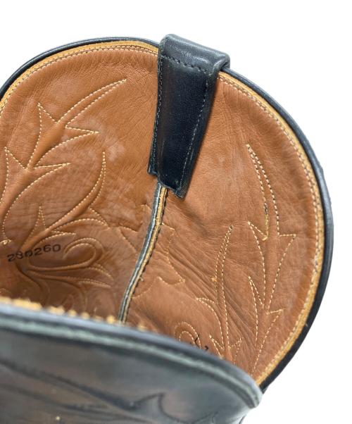 LUCCHESE（ルケーシー）LUCCHESE (ルケーシー) ウェスタンブーツ ブラック サイズ:9の古着・服飾アイテム