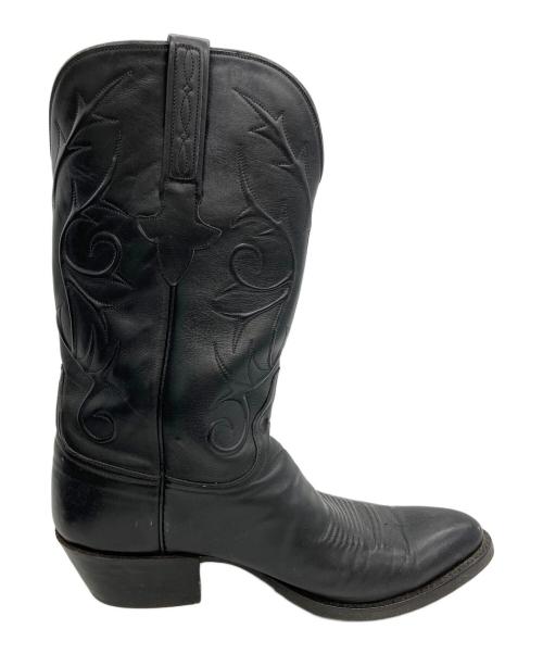 LUCCHESE（ルケーシー）LUCCHESE (ルケーシー) ウェスタンブーツ ブラック サイズ:9の古着・服飾アイテム