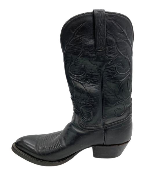 LUCCHESE（ルケーシー）LUCCHESE (ルケーシー) ウェスタンブーツ ブラック サイズ:9の古着・服飾アイテム