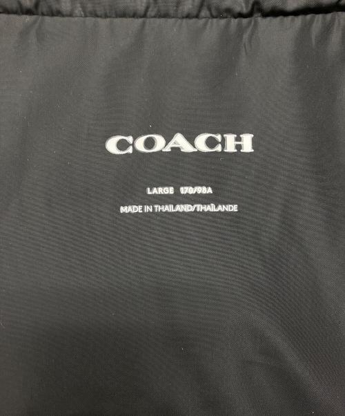 COACH（コーチ）COACH (コーチ) シグネチャーダウンベスト ブラック サイズ:Lの古着・服飾アイテム
