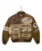 DIESELディーゼル）の古着「スタジャン」｜ブラウン