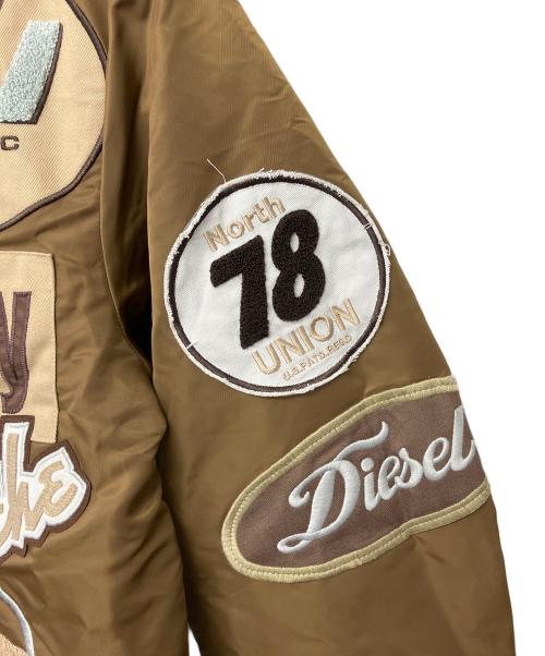 DIESEL（ディーゼル）DIESEL (ディーゼル) スタジャン ブラウン サイズ:XLの古着・服飾アイテム
