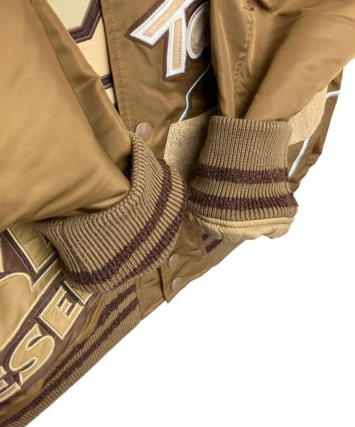 DIESEL（ディーゼル）DIESEL (ディーゼル) スタジャン ブラウン サイズ:XLの古着・服飾アイテム
