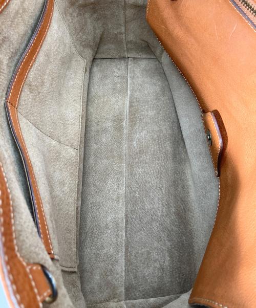 土屋鞄（ツチヤカバン）土屋鞄 (ツチヤカバン) オイルヌメミディアムトート　トートバッグ ブラウンの古着・服飾アイテム