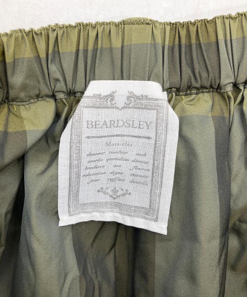 BEARDSLEY（ビアズリー）BEARDSLEY (ビアズリー) BEZ1022401A0008　チェックスカート オリーブ サイズ:FREE 未使用品の古着・服飾アイテム