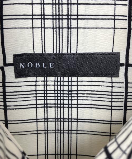 Noble（ノーブル）Noble (ノーブル) 25SS　ウィンドウチェックオーバーシャツ　長袖シャツ ベージュ×ブラック サイズ:FREEの古着・服飾アイテム