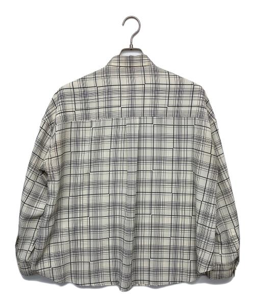Noble（ノーブル）Noble (ノーブル) 25SS　ウィンドウチェックオーバーシャツ　長袖シャツ ベージュ×ブラック サイズ:FREEの古着・服飾アイテム