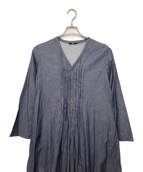 45rpm（45アールピーエム）45rpm (45アールピーエム) 長袖ワンピース ネイビー サイズ:０の古着・服飾アイテム