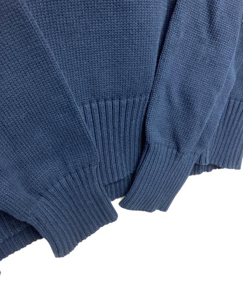 AMI PARIS（アミ パリス）AMI PARIS (アミ パリス) 厚手ニット ネイビー×レッド サイズ:Mの古着・服飾アイテム