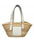 LOEWE（ロエベ）の古着「バスケットバッグ スモール(ヤシの葉＆カーフ)」｜ベージュ