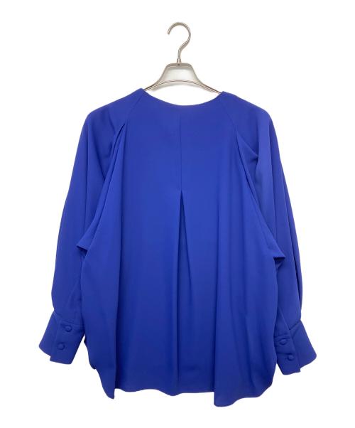 ADORE（アドーア）ADORE (アドーア) ドライクールジョーゼットブラウス ブルー サイズ:38 未使用品の古着・服飾アイテム