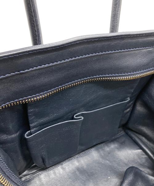 CELINE（セリーヌ）CELINE (セリーヌ) ラゲージマイクロショッパーハンドバッグ ベージュ×ブラックの古着・服飾アイテム