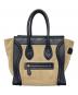 CELINE（セリーヌ）の古着「ラゲージマイクロショッパーハンドバッグ」｜ベージュ×ブラック