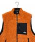 stussy (ステューシー) リバーシブルベスト ブラック×オレンジ サイズ:XL：10000円