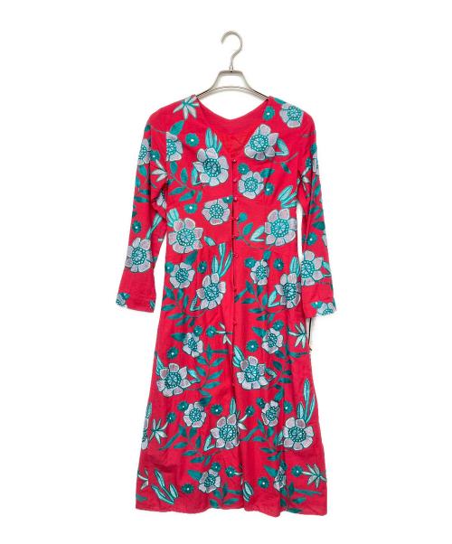 GRACE CONTINENTAL（グレースコンチネンタル）GRACE CONTINENTAL (（グレースコンチネンタル) 長袖ワンピース レッド サイズ:2-36の古着・服飾アイテム