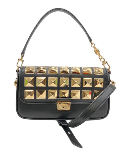 MICHAEL KORS（マイケル・コース）MICHAEL KORS (マイケル・コース) 2WAYバッグ スタッズ ブラックの古着・服飾アイテム