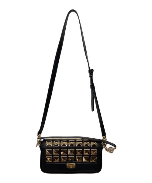MICHAEL KORS（マイケル・コース）MICHAEL KORS (マイケル・コース) 2WAYバッグ スタッズ ブラックの古着・服飾アイテム