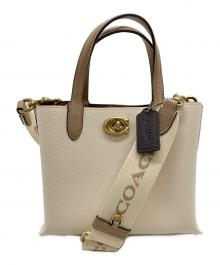 COACH（コーチ）の古着「2WAYバッグ」｜ホワイト×アイボリー