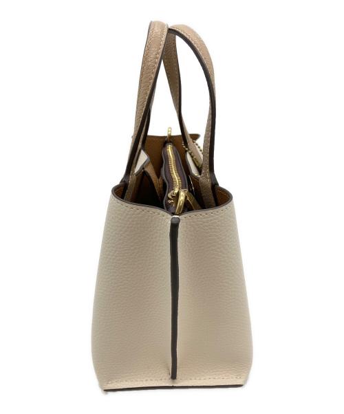 COACH（コーチ）COACH (コーチ) 2WAYバッグ ホワイト×アイボリーの古着・服飾アイテム