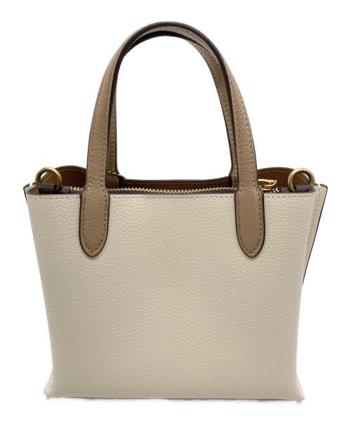 COACH（コーチ）COACH (コーチ) 2WAYバッグ ホワイト×アイボリーの古着・服飾アイテム