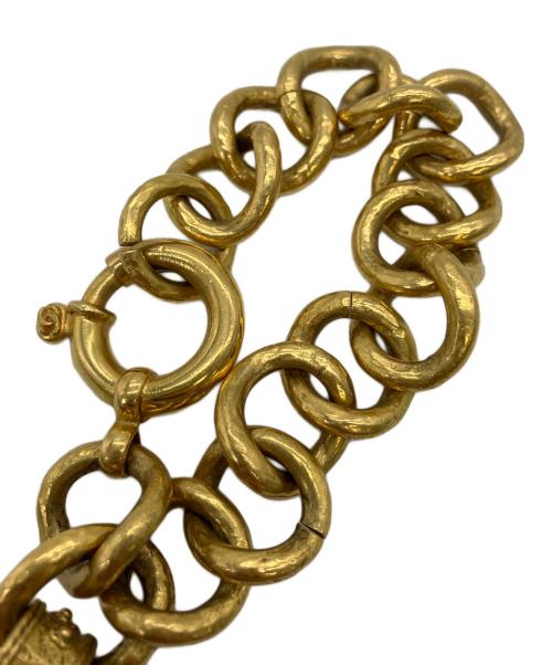 CHANEL（シャネル）CHANEL (シャネル) ココマークコインチャームブレスレット ゴールドカラーの古着・服飾アイテム