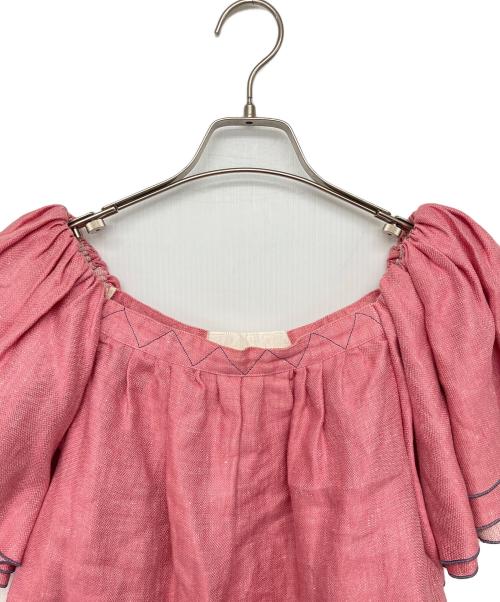 MYLAN（マイラン）MYLAN (マイラン) オフショルダーブラウス ピンク サイズ:freeの古着・服飾アイテム