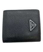 PRADAプラダ）の古着「2つ折り財布」｜ブラック