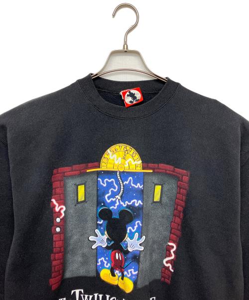 DISNEY（ディズニ）DISNEY (ディズニー) ディズニーパーク限定 タワーオブテラー　裏起毛スウェット ブラック サイズ:XLの古着・服飾アイテム