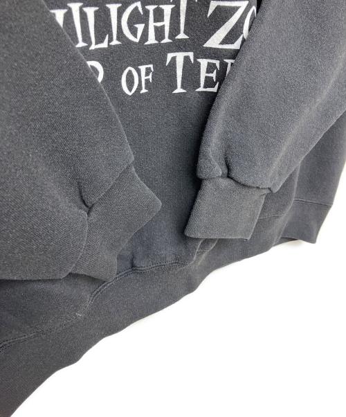 DISNEY（ディズニ）DISNEY (ディズニー) ディズニーパーク限定 タワーオブテラー　裏起毛スウェット ブラック サイズ:XLの古着・服飾アイテム