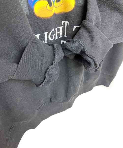 DISNEY（ディズニ）DISNEY (ディズニー) ディズニーパーク限定 タワーオブテラー　裏起毛スウェット ブラック サイズ:XLの古着・服飾アイテム