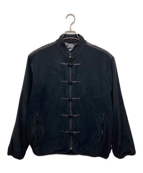 UNDERCOVER（アンダーカバー）UNDERCOVER (アンダーカバー) FRAGMENT DESIGN (フラグメントデザイン) Fleece China Jacket ブラック サイズ:３の古着・服飾アイテム