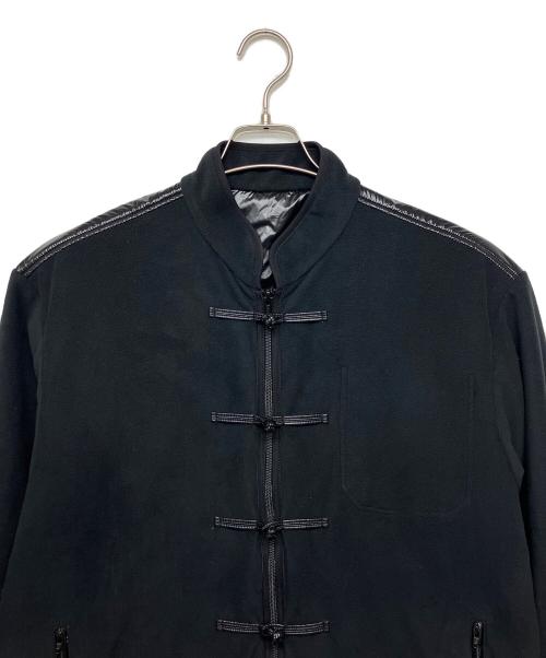 UNDERCOVER（アンダーカバー）UNDERCOVER (アンダーカバー) FRAGMENT DESIGN (フラグメントデザイン) Fleece China Jacket ブラック サイズ:３の古着・服飾アイテム