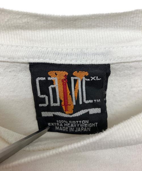 SAINT MICHAEL（セントマイケル）SAINT MICHAEL (セントマイケル) VLONE (ヴィーロン) 長袖カットソー ホワイト サイズ:XLの古着・服飾アイテム